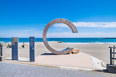 茅ヶ崎サザンビーチのモニュメント